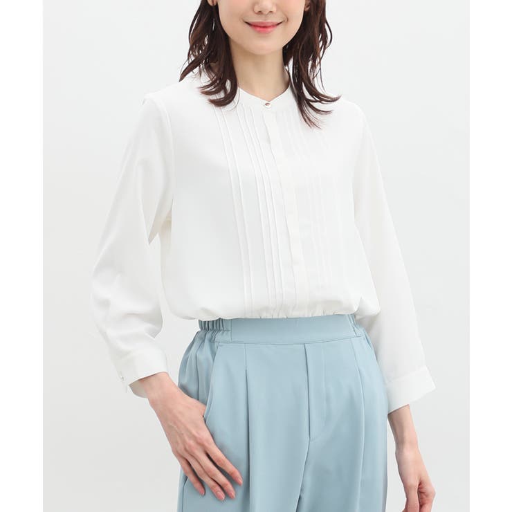 ホワイト | ブラウス レディース 半端袖 | Honeys