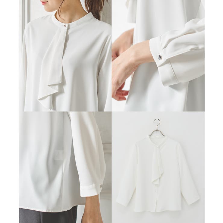 ブラウス レディース 半端袖 | Honeys | 詳細画像18 