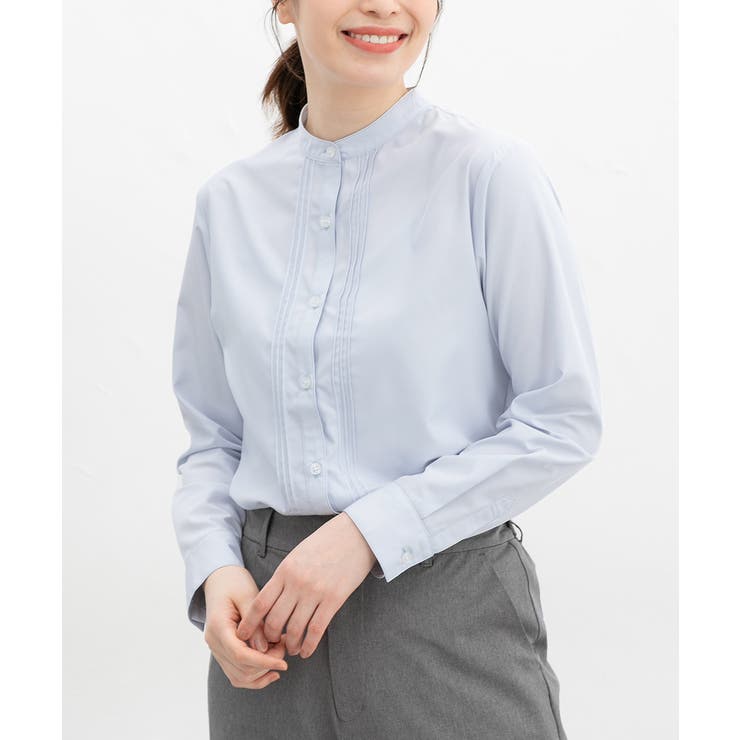 サックス | トップス ブラウス 長袖 | Honeys