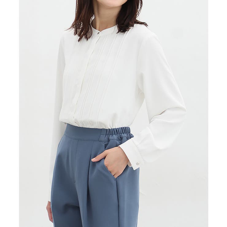 ホワイト | トップス ブラウス 長袖 | Honeys