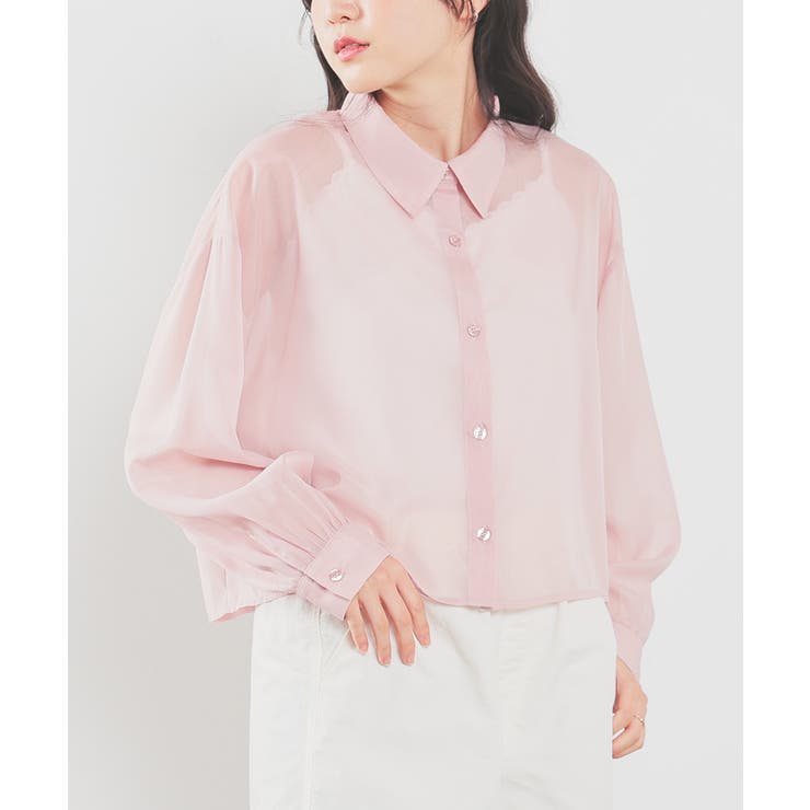 ハニーズ】トップス シアーシャツ シャツ[品番：HNSW0010643]｜Honeys