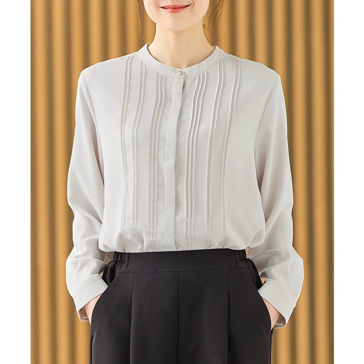 ライトグレー | トップス ブラウス 長袖 | Honeys