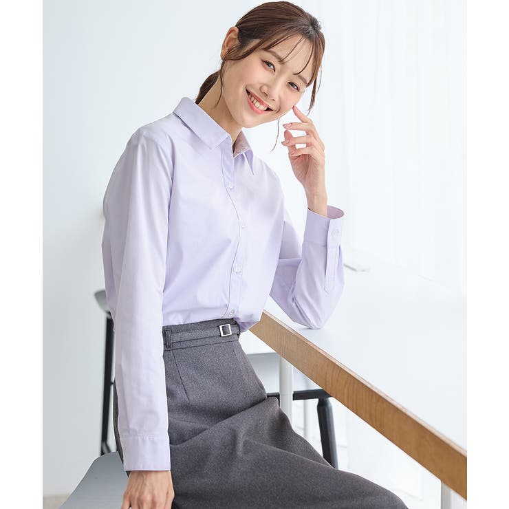 ライトパープル | トップス シャツ スキッパーシャツ | Honeys