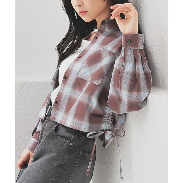 チャチェック | トップス シャツ ドロストシャツ | Honeys