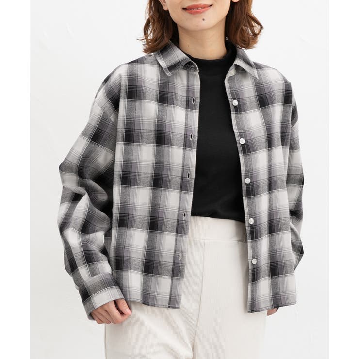 アイボリー×クロ | トップス シャツ ブラウス | Honeys