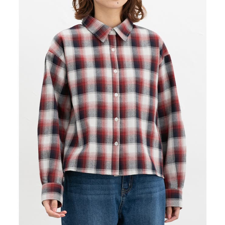 アイボリー×アカ | トップス シャツ ブラウス | Honeys