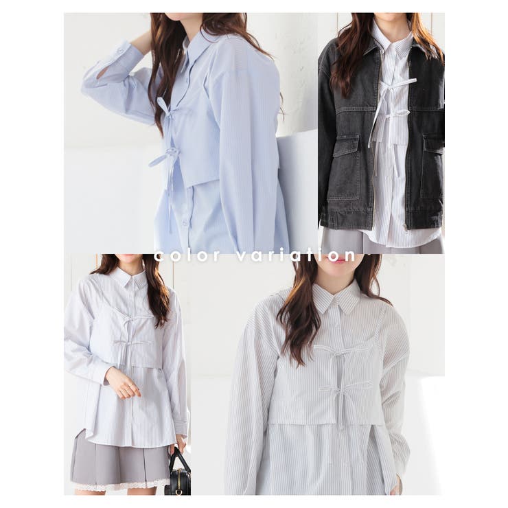 トップス シャツ 長袖 | Honeys | 詳細画像3 