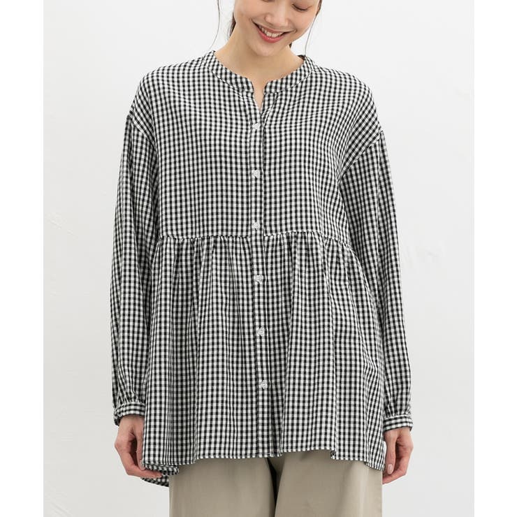オフギンガム | トップス ブラウス 長袖 | Honeys