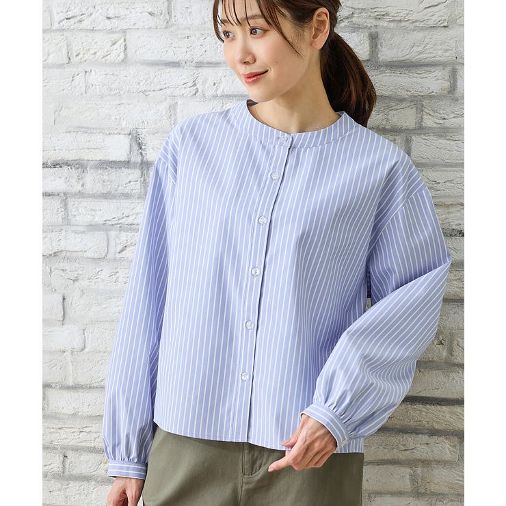 サックス×オフ | トップス シャツ ブラウス | Honeys