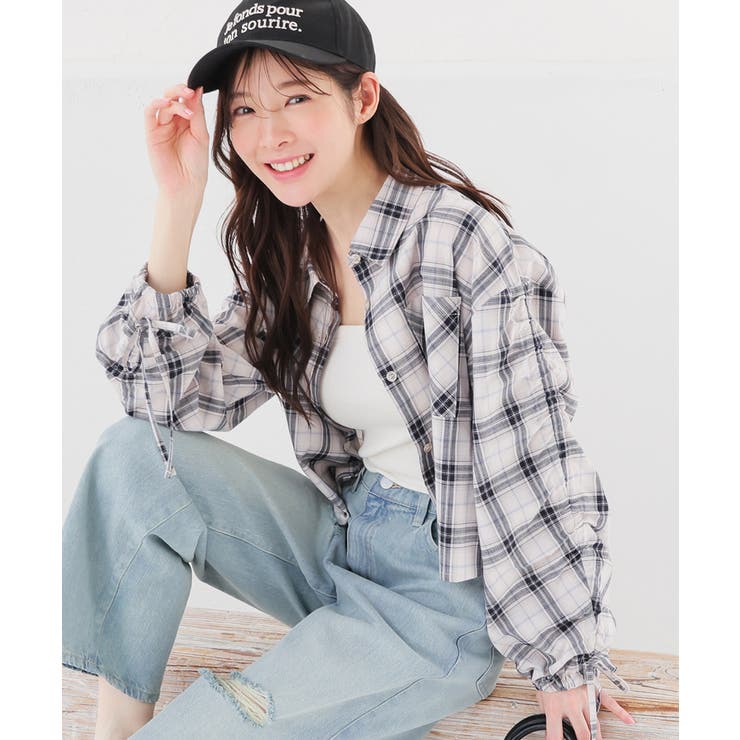 ベージュ×コン | トップス シャツ ブラウス | Honeys