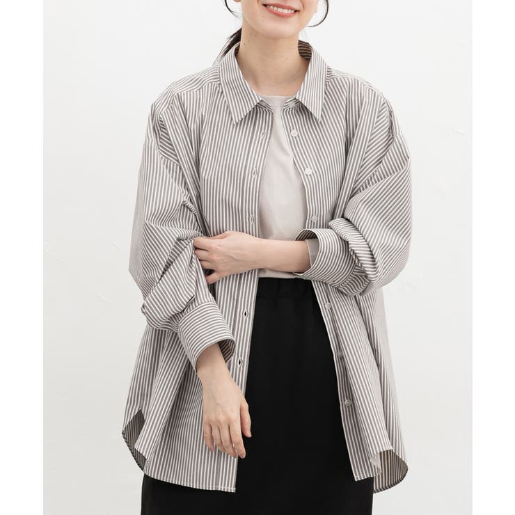グレーストライプ | トップス シャツ ブラウス | Honeys