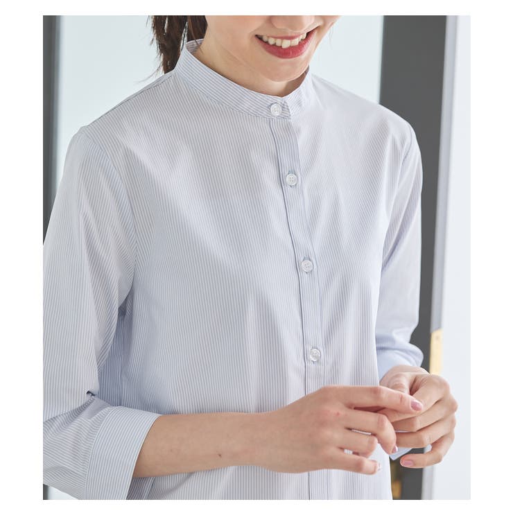 トップス シャツ マオカラーシャツ | Honeys | 詳細画像13 