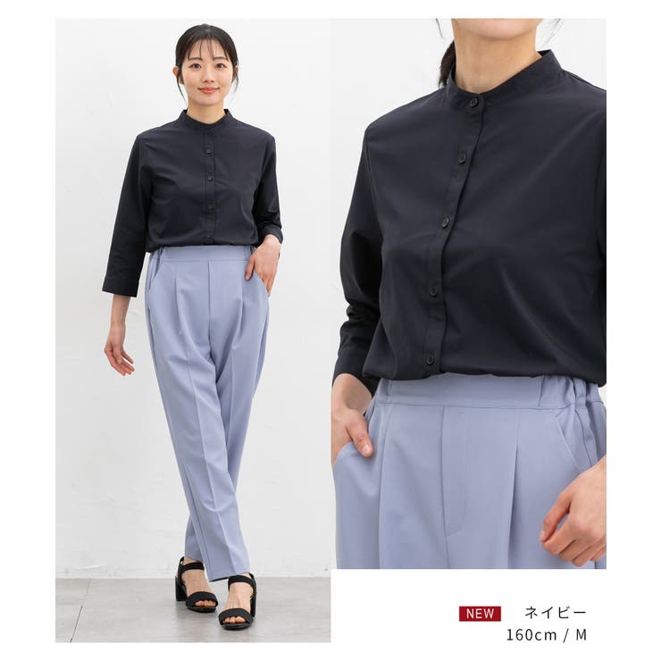 トップス シャツ マオカラーシャツ | Honeys | 詳細画像4 