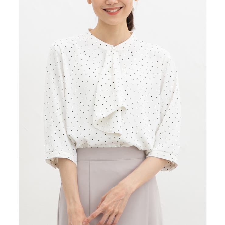 オフ水玉 | トップス ブラウス 大きいサイズ | Honeys