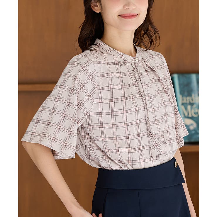 ベージュ | トップス ブラウス 半袖 | Honeys