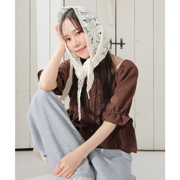 トップス ブラウス 半袖[品番：HNSW0012486]｜Honeys（ハニーズ