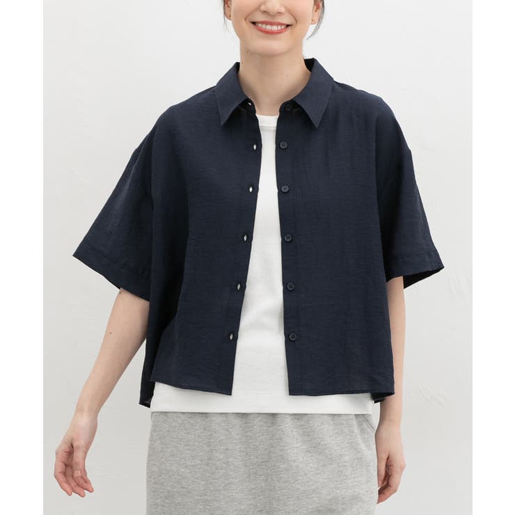 ネイビー | トップス シャツ ブラウス | Honeys