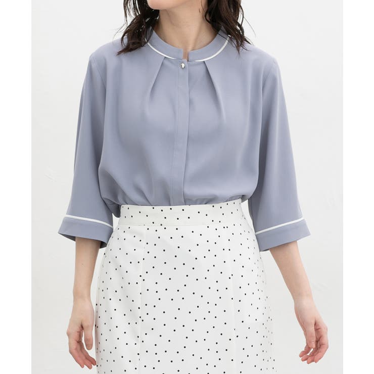 スモーキーブルー | トップス ブラウス 大きいサイズ | Honeys