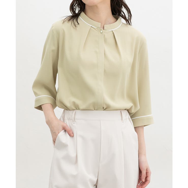 イエローグリーン | トップス ブラウス 大きいサイズ | Honeys