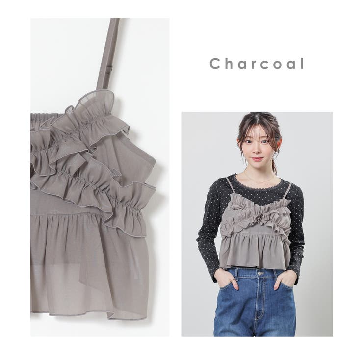 トップス ビスチェ ブラウス | Honeys | 詳細画像14 