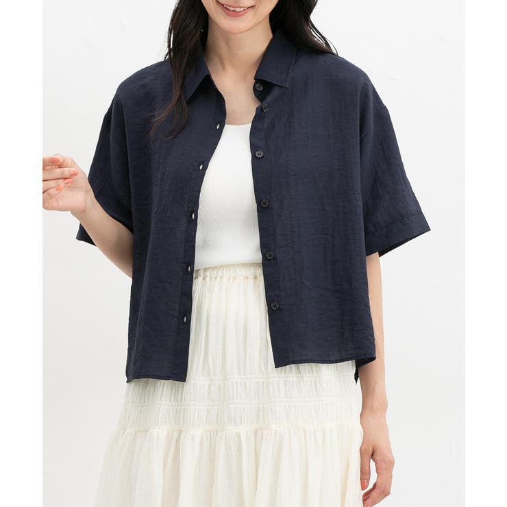 ネイビー | 【ハニーズ】トップス シャツ ブラウス | Honeys