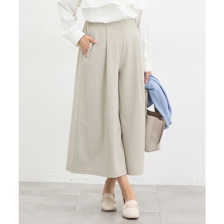 ライトベージュ | ボトムス パンツ ガウチョパンツ | Honeys