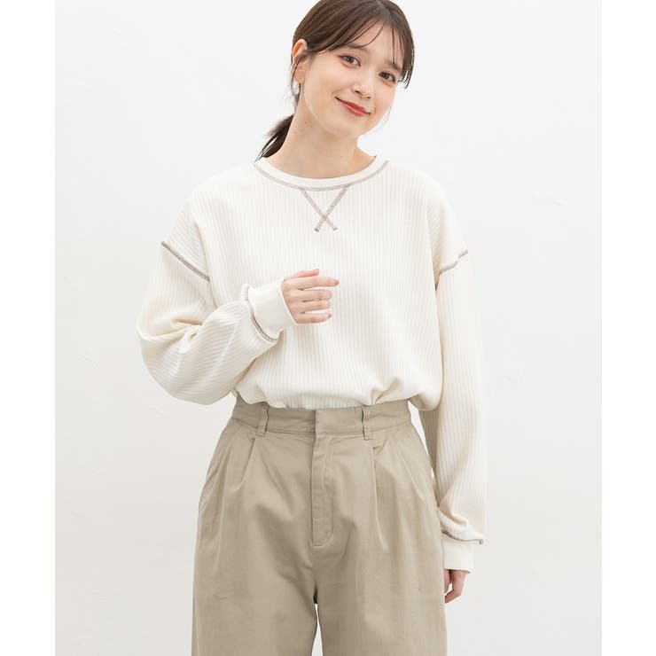 アイボリー | トップス Tシャツ ロンＴ | Honeys