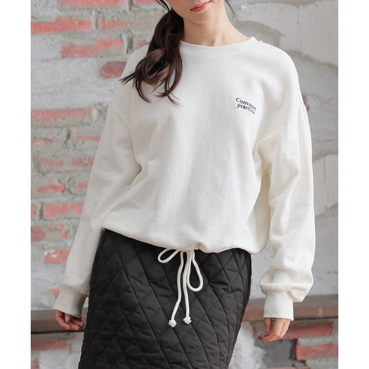 papier(パピエ) レディース トップス スウェット・トレーナー BAB トレーナー スウェット サイドレーススウェットトップス
