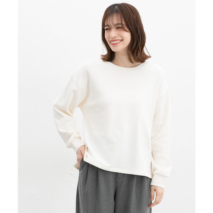 アイボリー | トップス スウェット 長袖 | Honeys