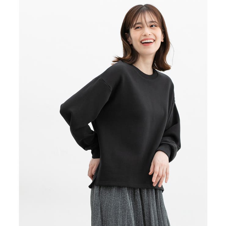 ブラック | トップス スウェット 長袖 | Honeys
