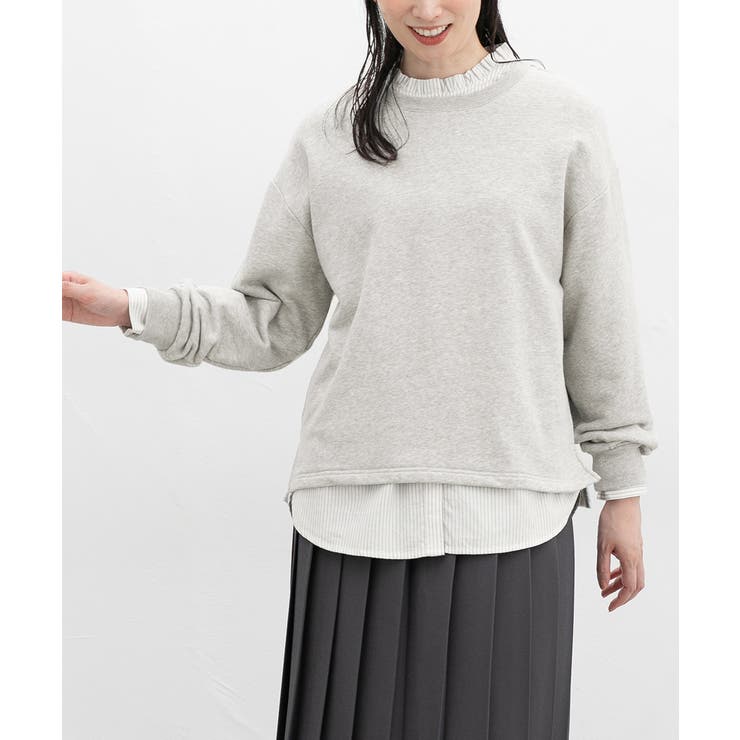 杢グレー | トップス スウェット 長袖 | Honeys