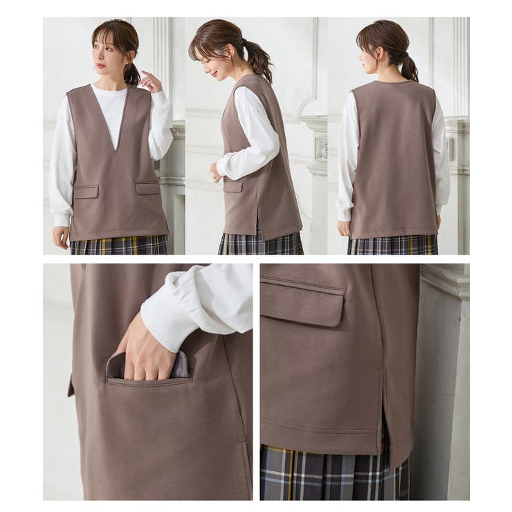 トップス カットソー ノースリーブ | Honeys | 詳細画像13 