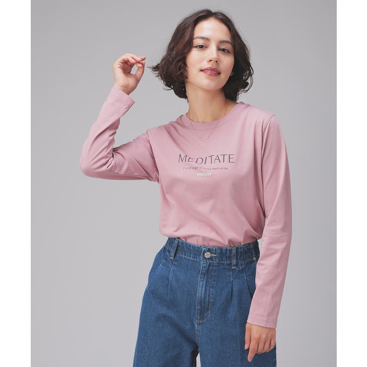 ピンク | トップス カットソー 長袖 | Honeys