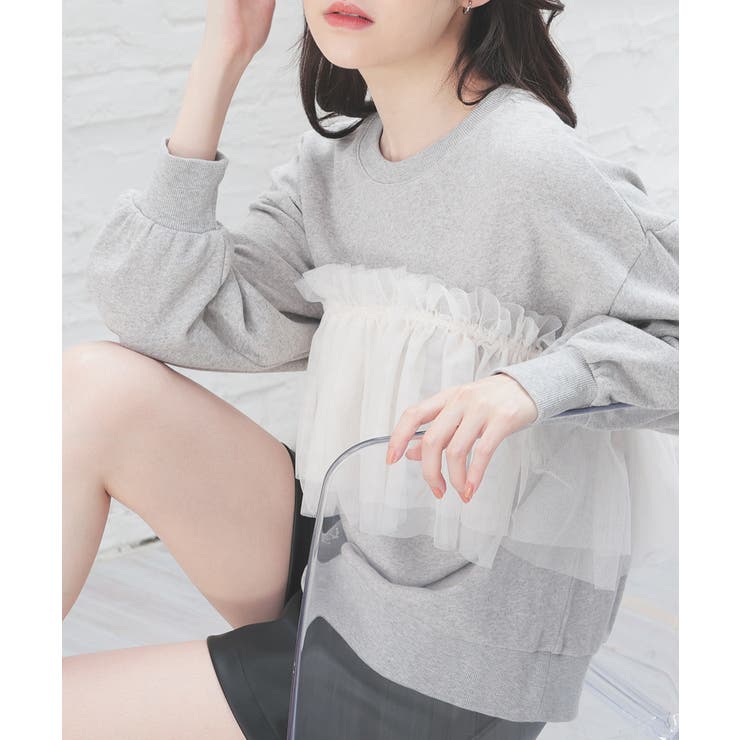 杢グレー | トップス スウェット 長袖 | Honeys