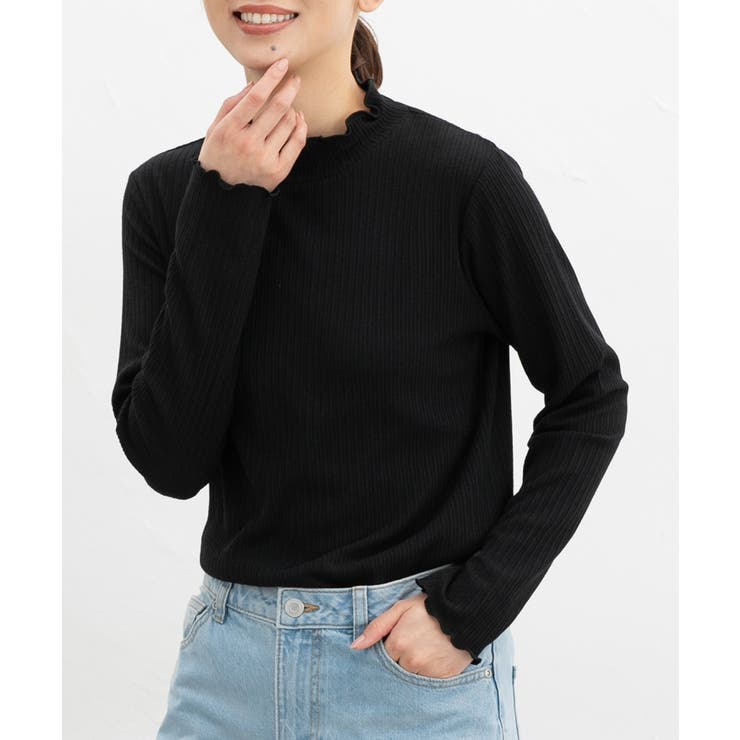 ブラック | トップス カットソー 長袖 | Honeys