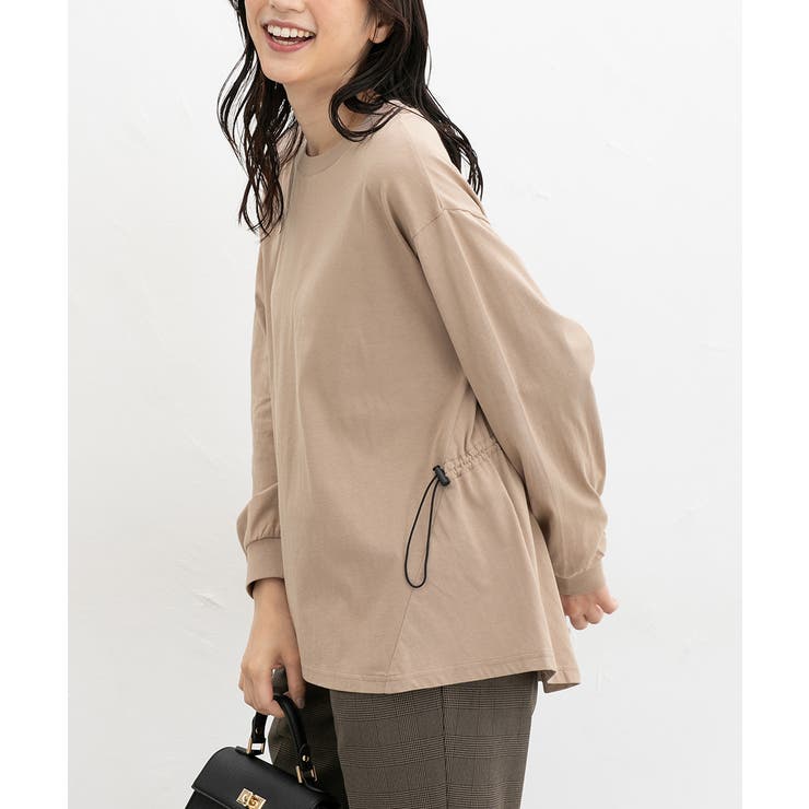 ダークベージュ | トップス カットソー 長袖 | Honeys