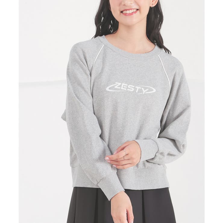 杢グレー | トップス スウェット 長袖 | Honeys