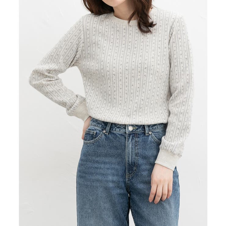 ブルー花柄 | トップス Tシャツ ロンＴ | Honeys