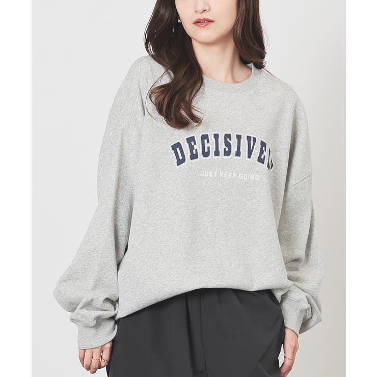 杢グレー | トップス スウェット 長袖 | Honeys