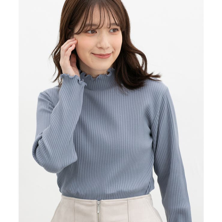 スモーキーブルー | トップス カットソー 長袖 | Honeys