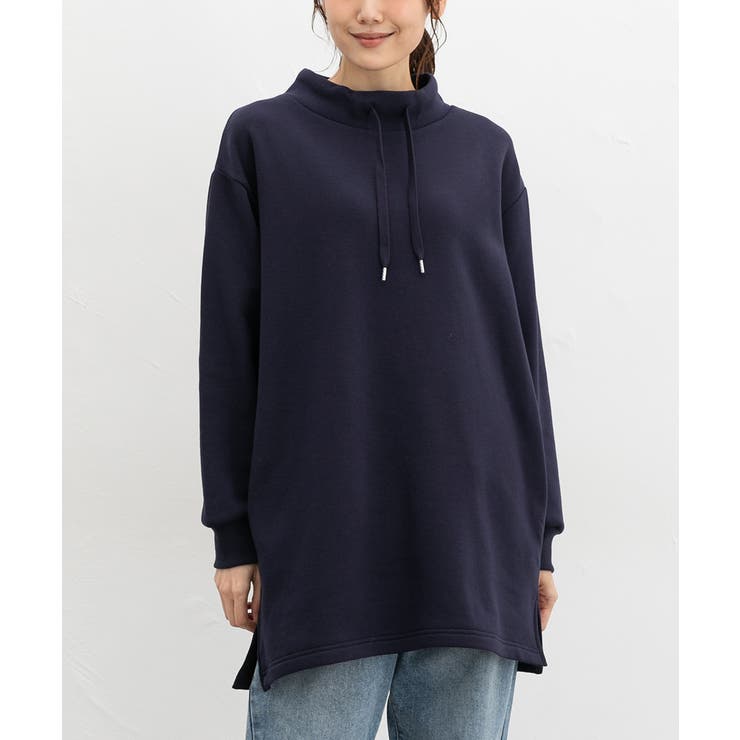 ネイビー | トップス カットソー 長袖 | Honeys