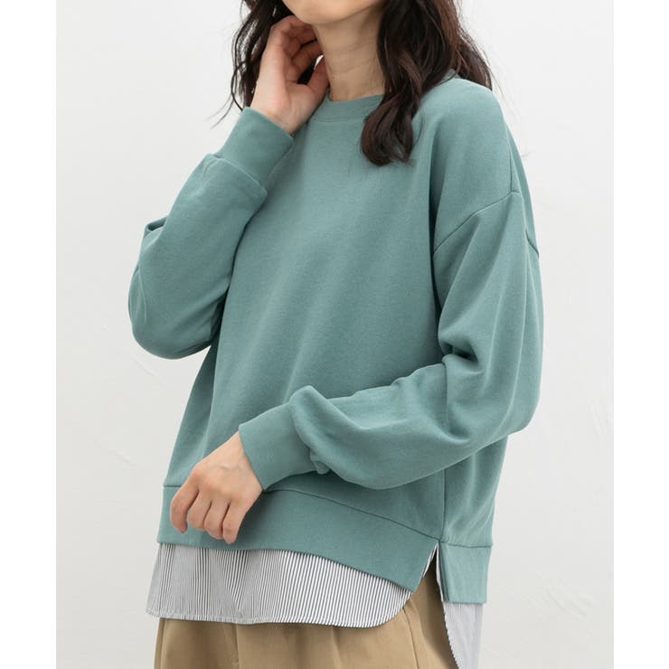 ダークミント | トップス スウェット 長袖 | Honeys