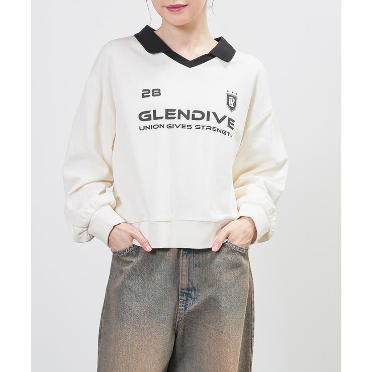 ホワイト | トップス スウェット 長袖 | Honeys