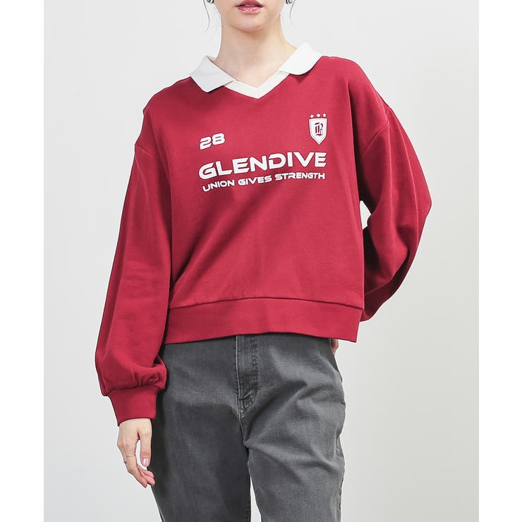 ボルドー | トップス スウェット 長袖 | Honeys