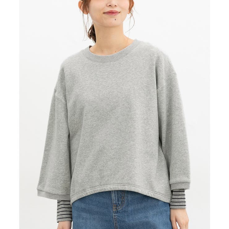 杢グレー | トップス スウェット スウェットトップス | Honeys
