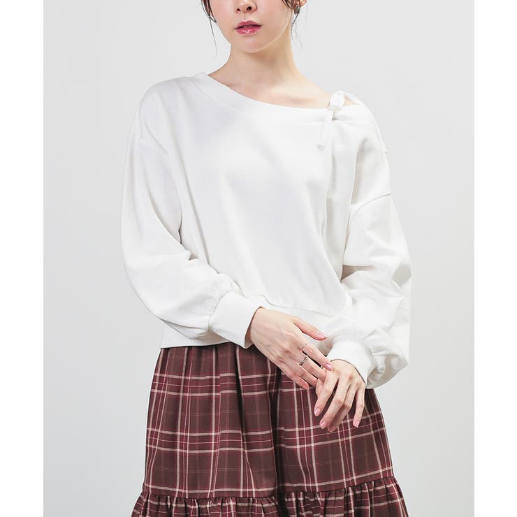 アイボリー | トップス スウェット 長袖 | Honeys