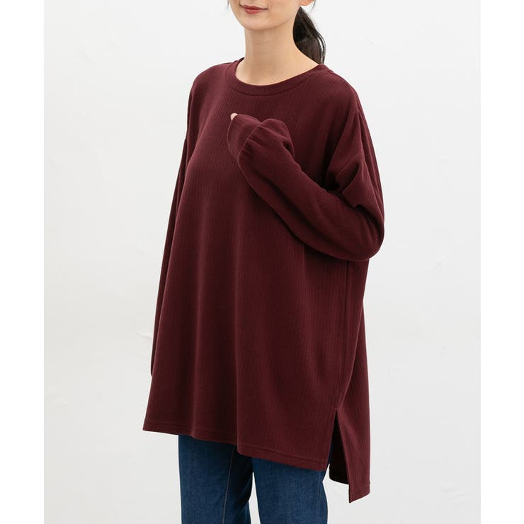 ボルドー | トップス カットソー 長袖 | Honeys