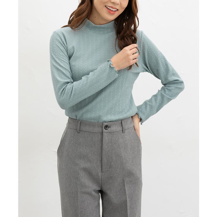 スモーキーミント | トップス カットソー 長袖 | Honeys