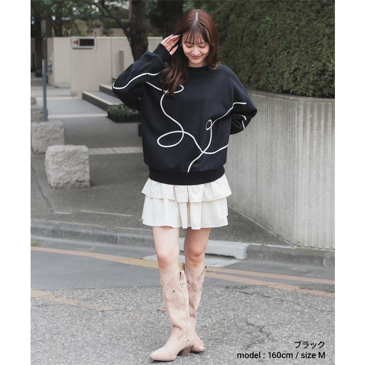 トップス スウェット 長袖 | Honeys | 詳細画像4 