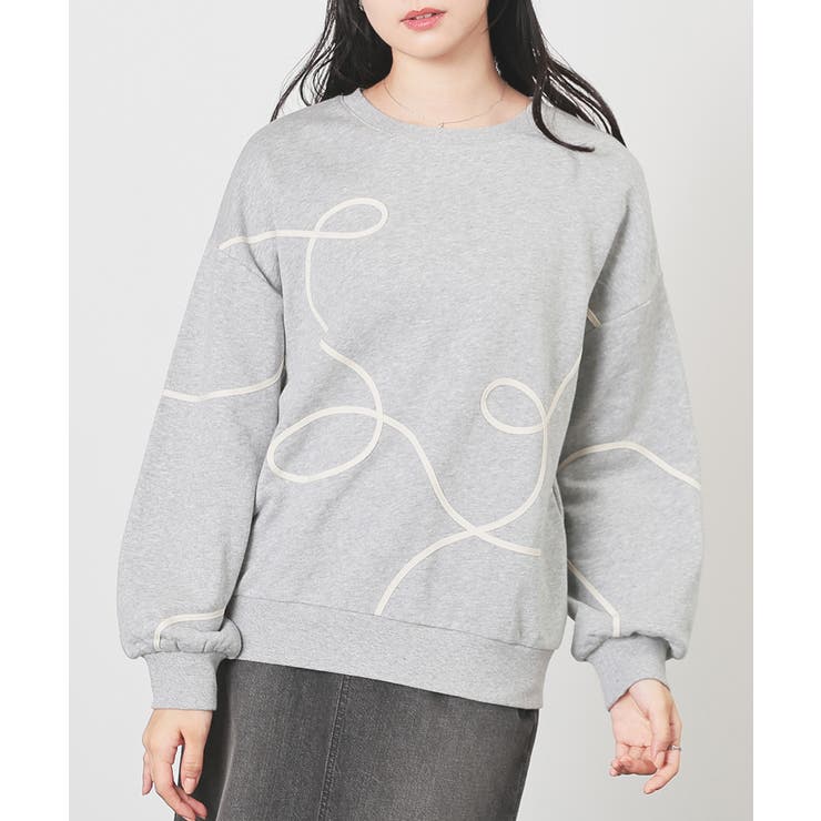 杢グレー | トップス スウェット 長袖 | Honeys